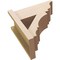 Ekena Millwork 7 1/2-in W x 16-in D x 16-in H Balboa Trad Rough Cedar Woodgrain TimberThane Outlooker, Primed Tan OUTUR075X16X16BOA04RCPR - alternate 6